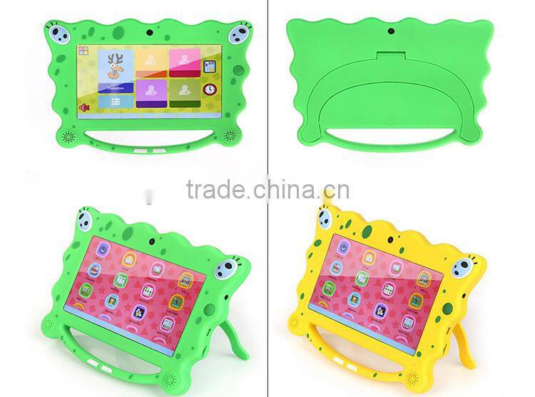 Children pad mini pc 7 inch Android 4.4 tablet multi-colors, built-in learning application, OEM Guangdong factory Q