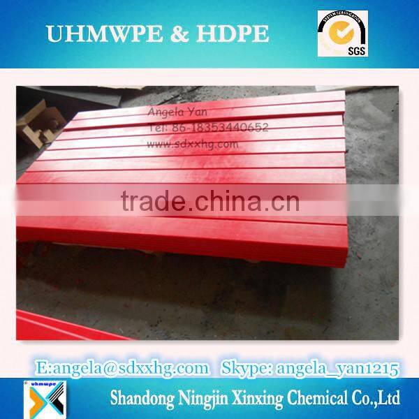 price of HDPE high density polyethylene panel/board/wear strip/ polyethylene wear strip