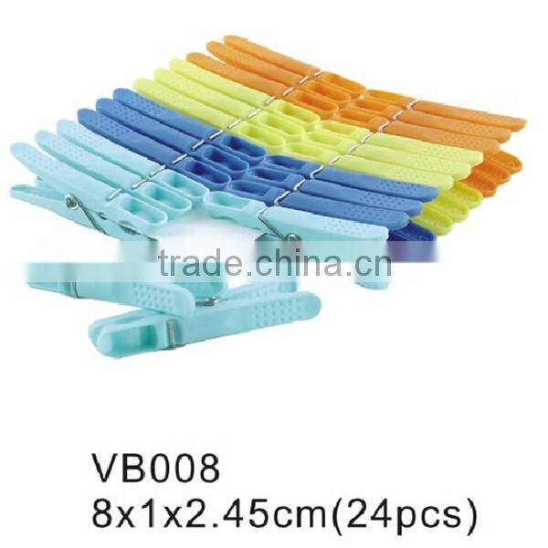 VB014 Wholesale cheap simple colorful plastic clothes peg