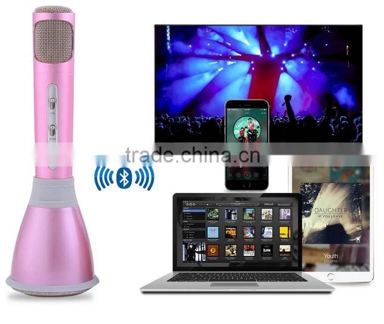High quality mini portable wireless bluetooth microphone karaoke microphone