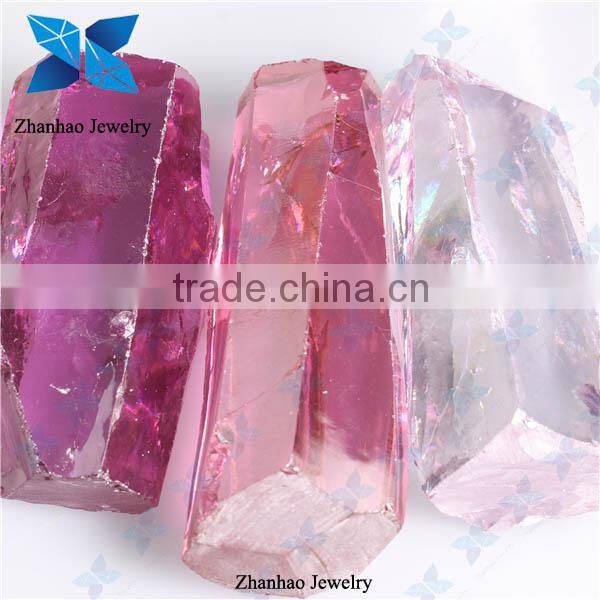 cz stone synthetic hot sale rough cubic zirconia pink stone price