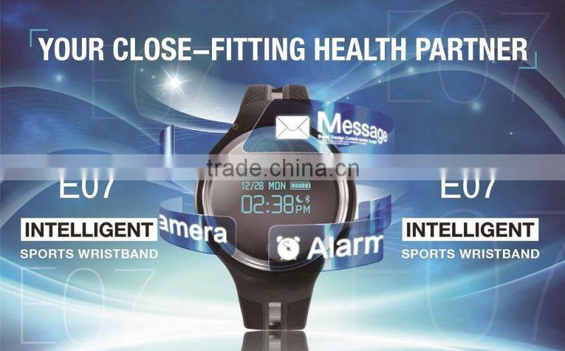 E07 Smart Wristband IP67 Waterproof Sports Bracelet Bluetooth 4.0 Smartband Smart Bracelet fitness track