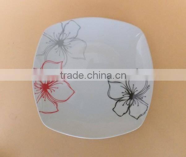 8 inch dessert plate restaurant square plates dishes custom printed plates