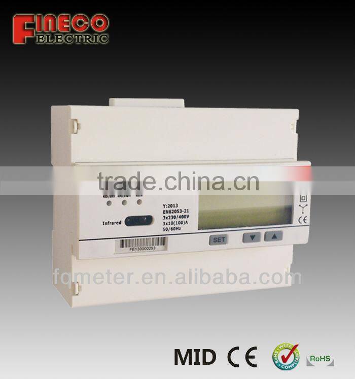 EM738 380v watt meter 3 phase 4 wire meter sub-meter