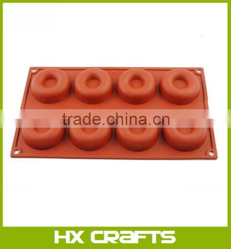 8-Cavity Round Cylinder silicone mold for Handmade Soap, Cupcake, Bread, Loaf, Muffin, Brownie, Cornbread, Cheesecake, Pudding