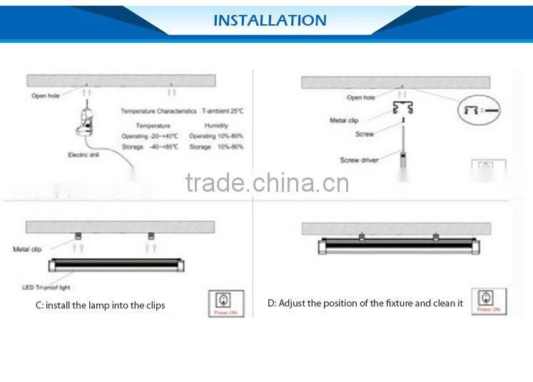 high brightness carpark led linear lamp