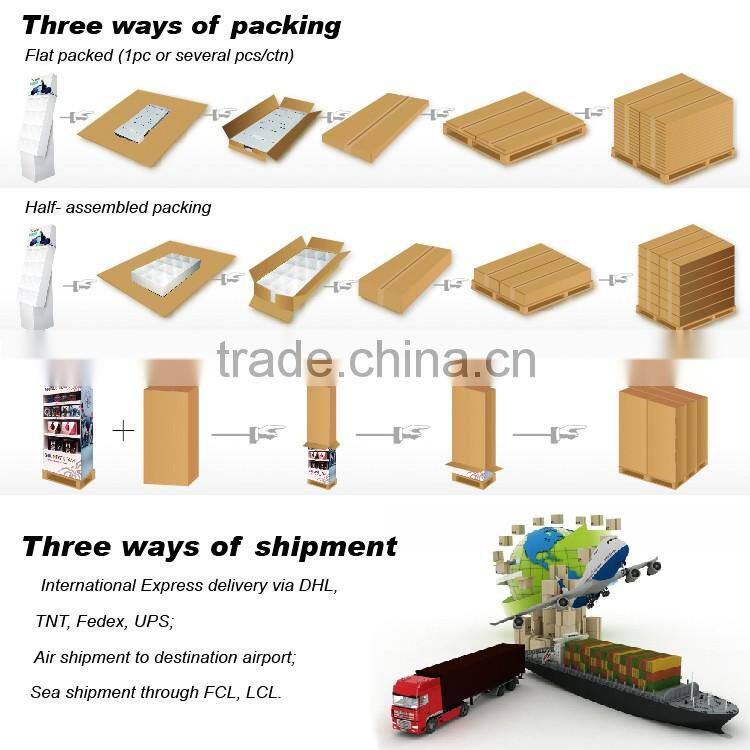 High Quality Supermarket Hook Cardboard Display,Hook Cardboard Display For Sport Products,Socks Display Stand With Hooks
