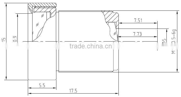 cn aico new products fixed iris 1/2.5" F1.8 mega pixel m12 mount board lens 3.6mm cctv