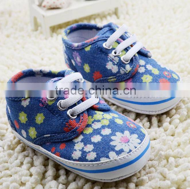 2016 fashion style cute baby shoes canvas shoes
