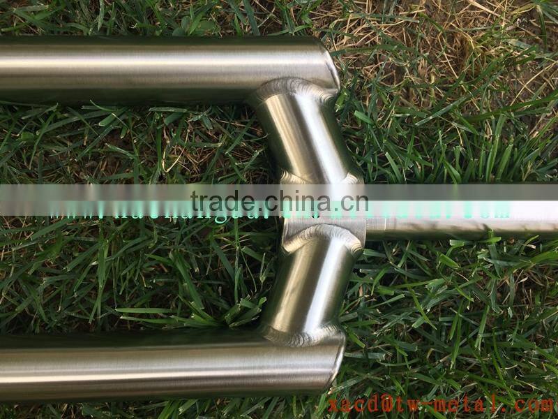 xacd made titanium MTB bike fork with handing brush finished use on mountain bike titanium bicycle fork custom bike front fork