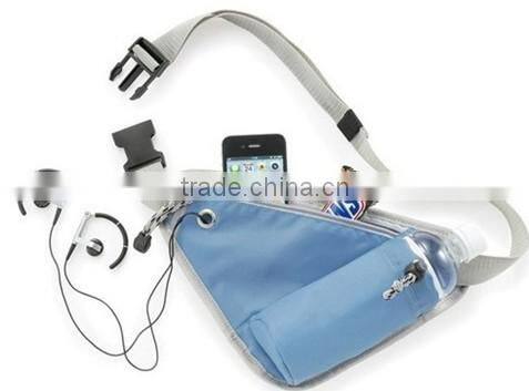 Teenager outdoor sports waist bag belt with bottle holder