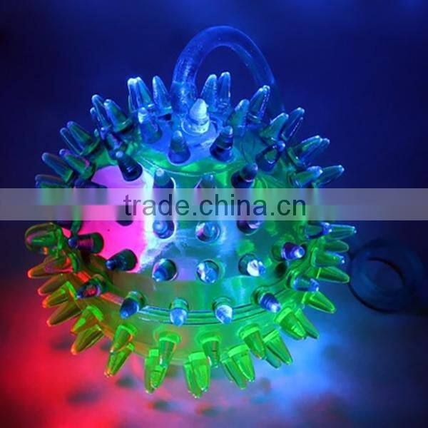 OEM Flashing LED Light Up Dual Color Party Favor Squishy Spiky Toy Yo-Yo Balls
