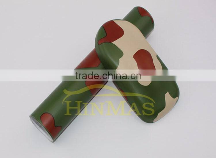 Best selling PVC Vinyl Film Bubble Free white camouflage car vinyl film for Car Wrapping