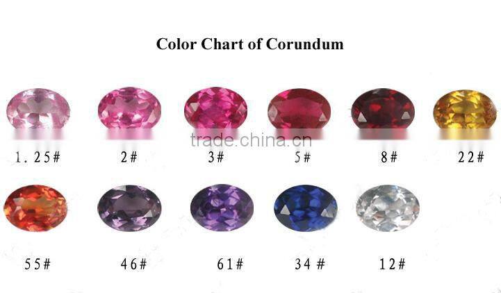 AAA High quality Synthetic Ruby#3 ES Shap 4X3mm Corundum