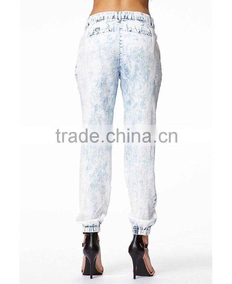 Top quality women Mineral Wash Joggers (LOTX160)