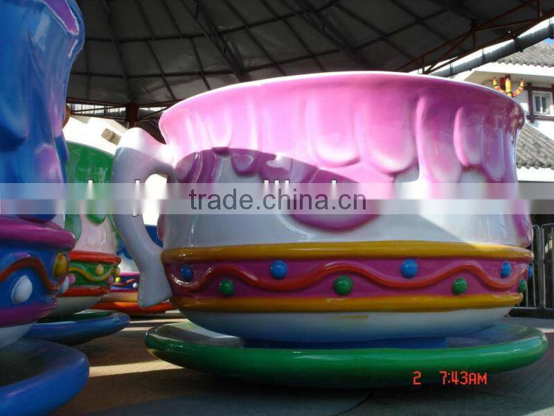 Amusement Rides Trailer Mounted Coffee Cup Ride, Portable Coffee Cup Rides With Trailer