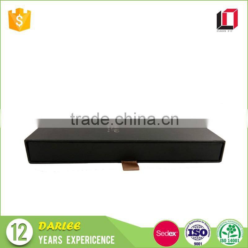 Alibaba China supplier custom grey cardboard black matte drawer paper box