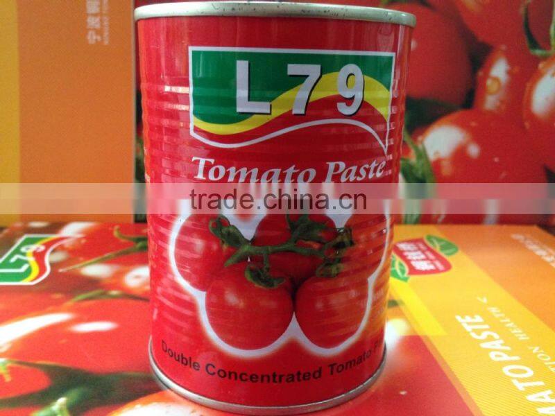 manufacturer 28%-30% natural canned china tomato paste 400g tin factory double concentrated