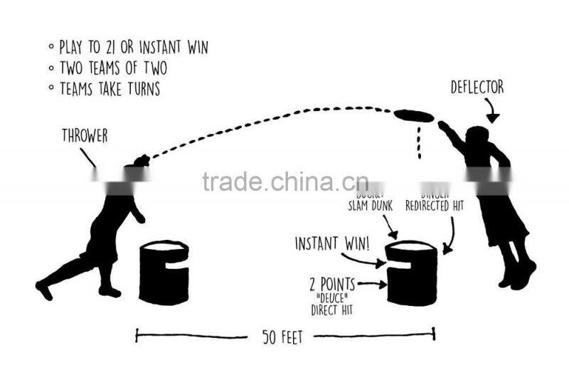 Spring Disc Slam Backyard Game Set/Frisbee Flying Disc Game