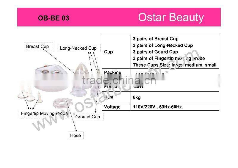 Vacuum vibrating breast massager enlarge breast