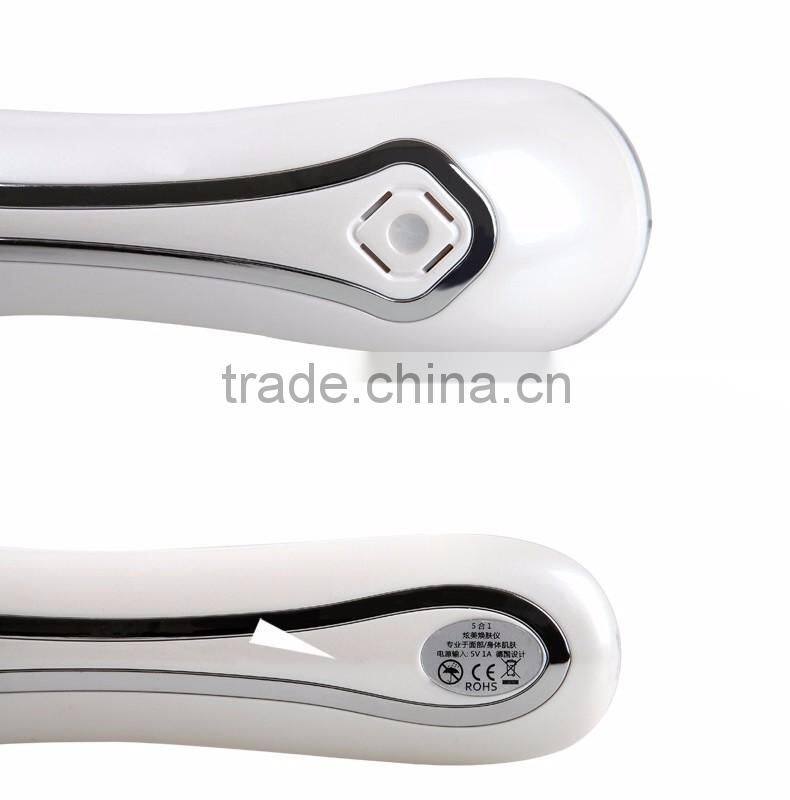 BEPERFECT BPm0152-BC CE RoHS and UL Standard Plug Galvanic Photon Ultrasonic Facial Massager Face Beauty Device