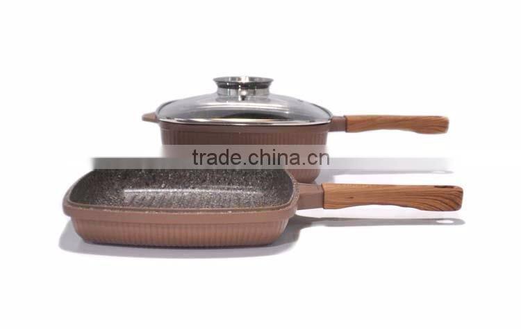 Hot Selling Multifunction Double Pot Set Non-stick Cookware Set Frying Pan