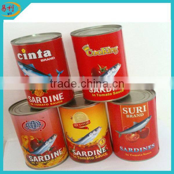 Delicious mackerel fish can in hot tomato sauce