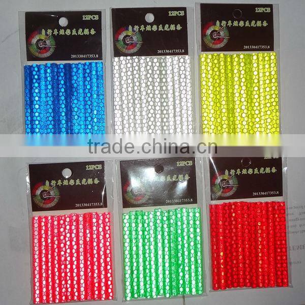 2014 new design DIY reflective bike and bicycle wheel sticker