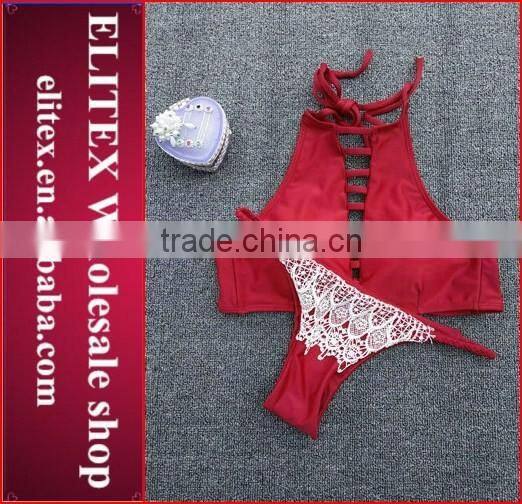 Wholesale Leaf Reversible Seamless Brazilian Sexy Women Swimsuit 2017