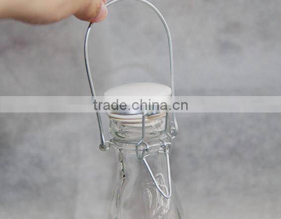Glass milk/juice bottle