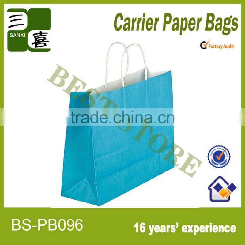 Promotional kraft paper bag for bed sheet package