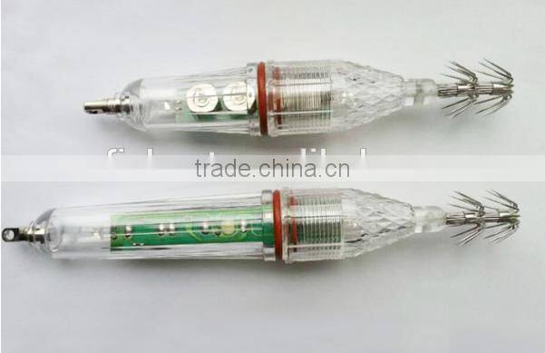 led squid fishing light with squid jig hook