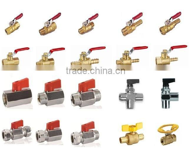 Mini Brass kitz ball valve with Double Union