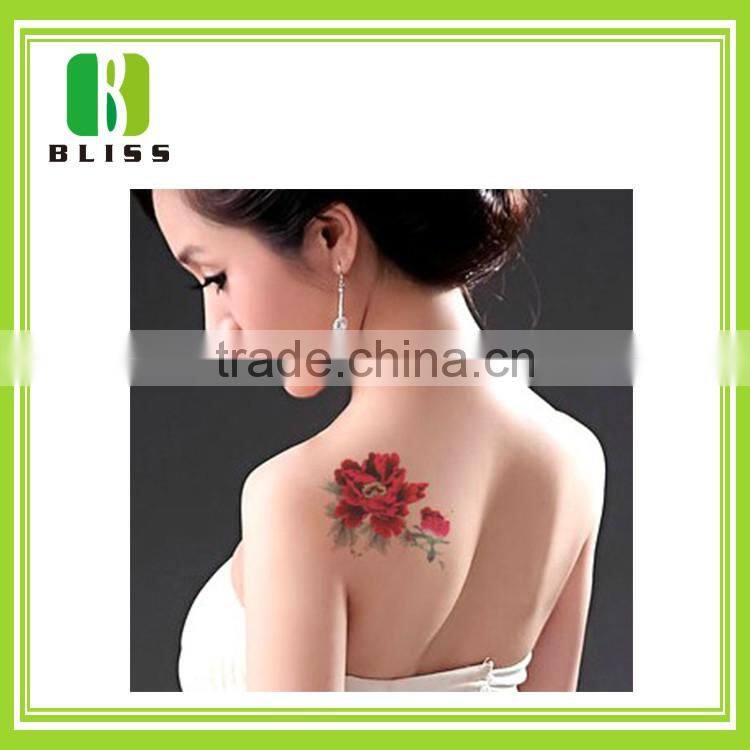New Fashionable Sexy Foil 3D Metallic colorful skin safe Temporary 3d tattoo sticker
