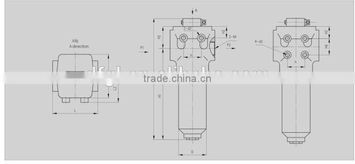 Pressure Hydraulic Filter PLF-110* High Pressure Oil Line Filter (160bar)