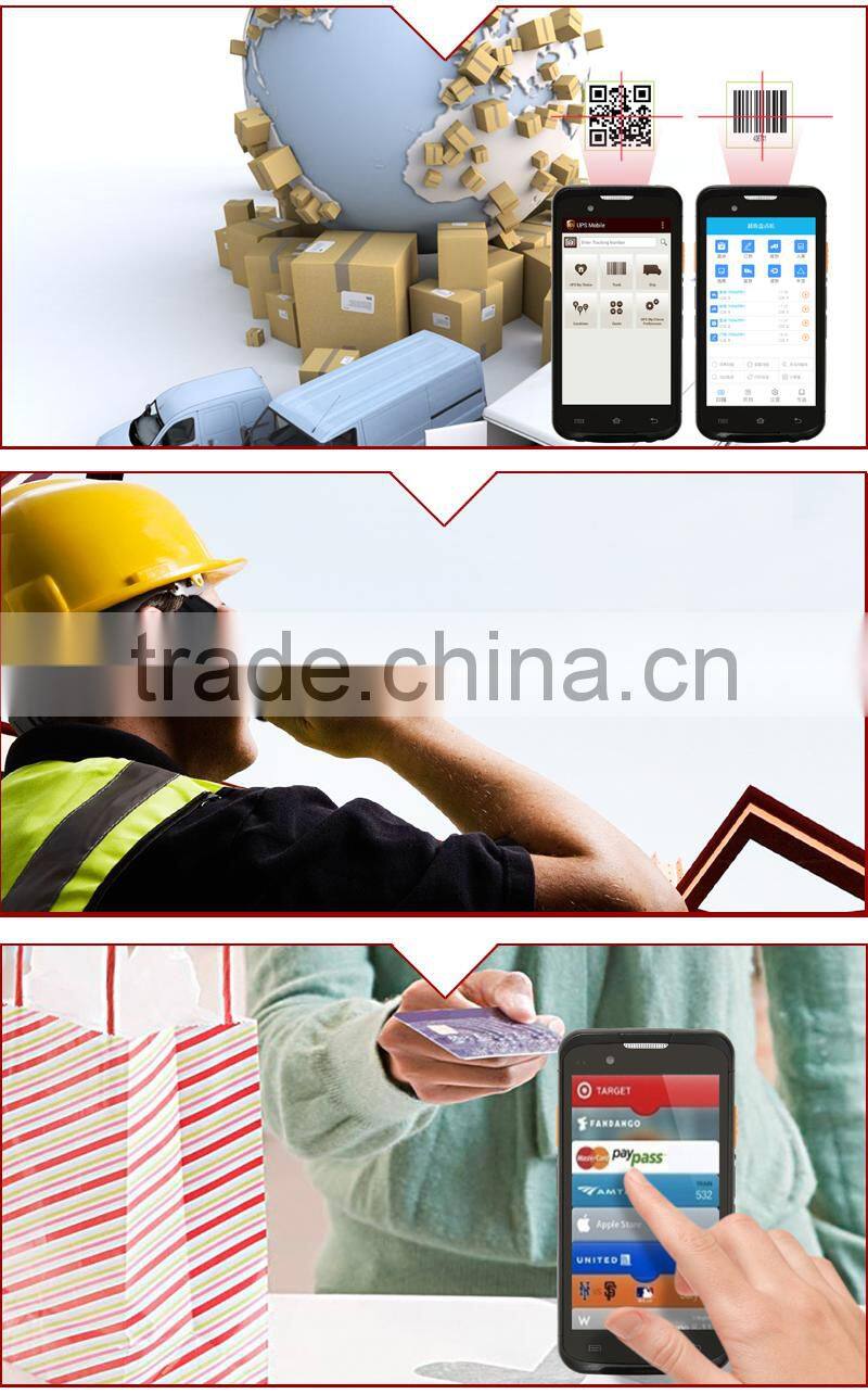 4G touch screen handheld pda barcode scanner