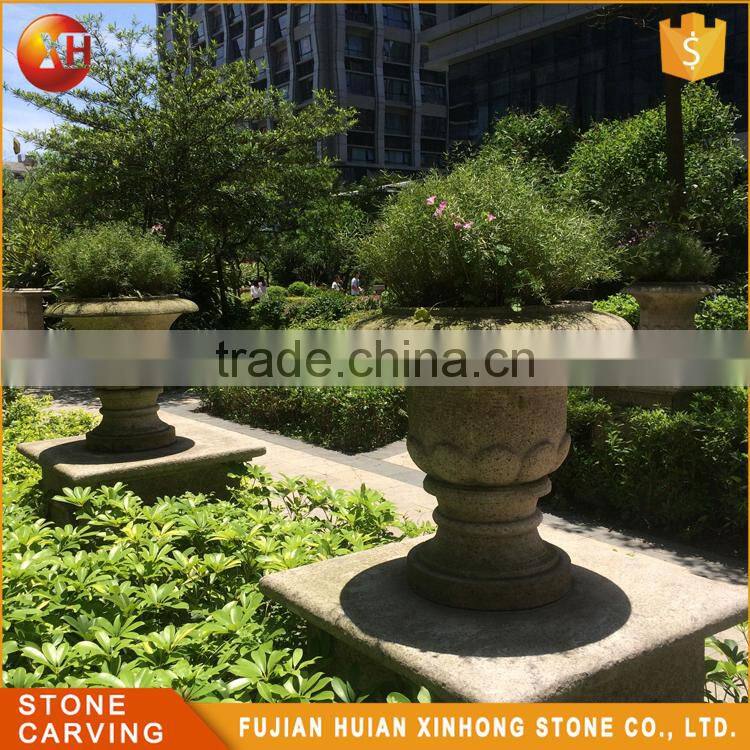 garden stone planter pots,large stone garden pots