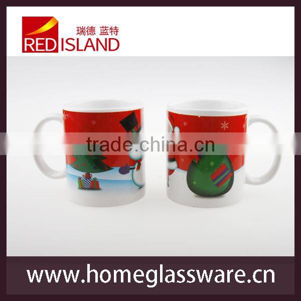 2016 popular Holiday design ceramic coffee mug