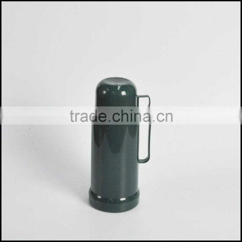 Wholesale 1.0L thermos glass refill vacuum flask with cup and handle