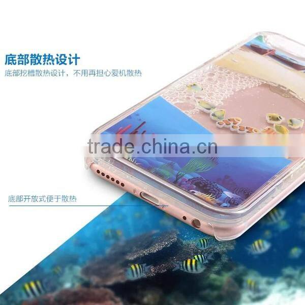 Quicksand aquarium fish PC phone case for iphone 6/6plus