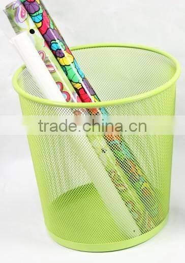 New Style Office Metal Mesh Round Dustbin/Waste Bin