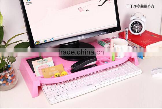 Adjustable Height Desktop Keyboard Storage Box