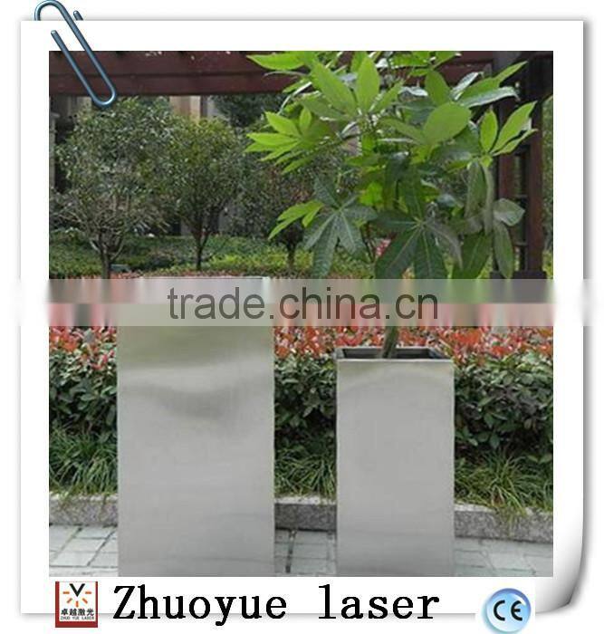 stainless steel flower planters with laser cutting bending and welding/sheet metal farication/metal flower pots fabrication