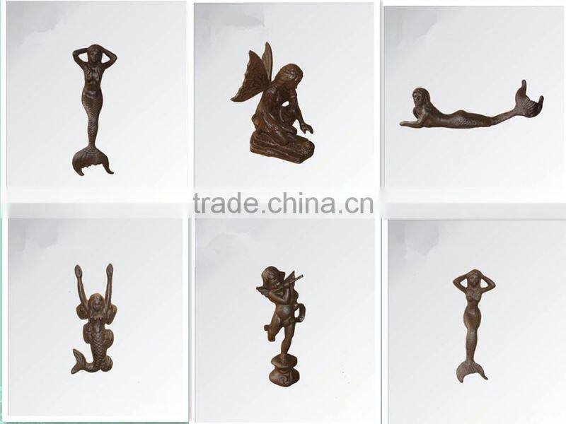 Antique cast iron angel statue manufacturer