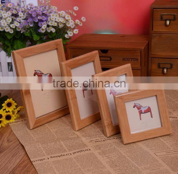 Eco-friendly wood material funny photo frame