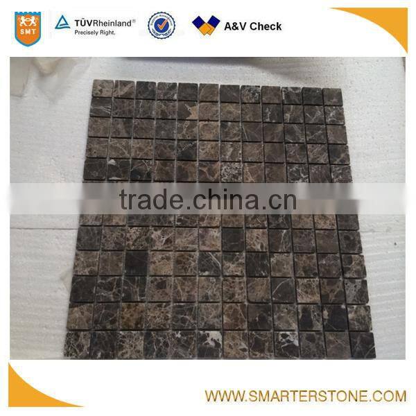 Dark Emperador Marble Mosaic Tiles