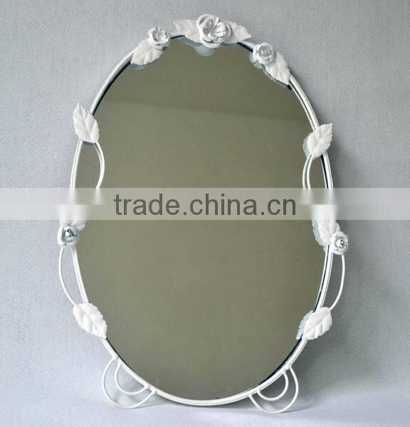Metal mirror for decoration
