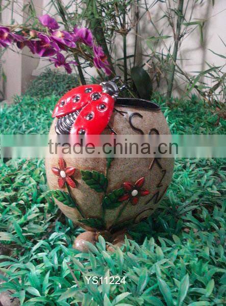 Ladybug design garden art deco