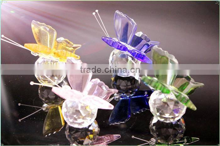Handmade clear crystal bird model shape gift product longevity gift
