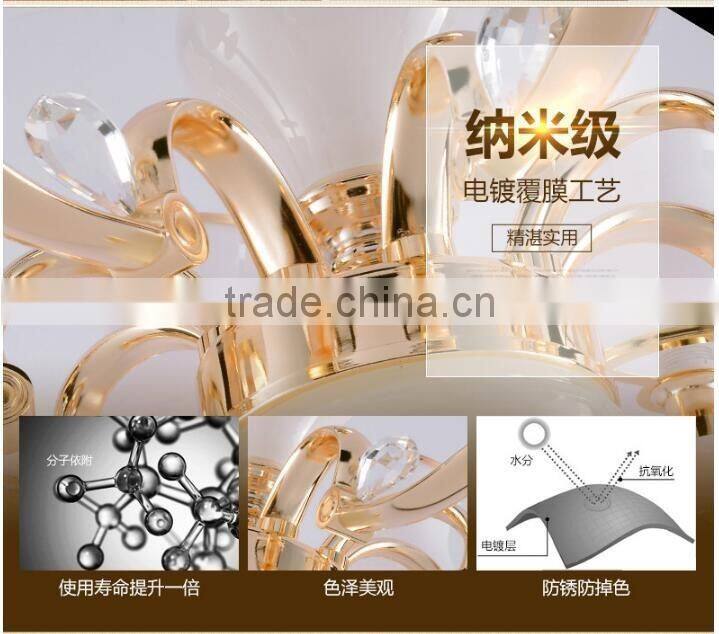 M961 Momoda elegant European Crystal modern living room bedroom lighting chandelier pendant lamp